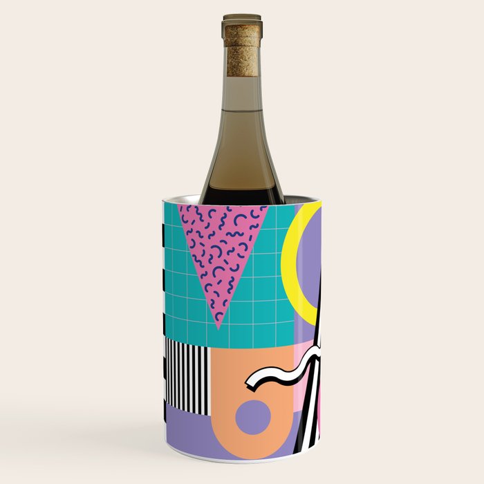 Memphis pattern 85 - 80s / 90s Retro Wine Chiller Gallery Image 2
