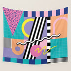 Memphis pattern 85 - 80s / 90s Retro Wall Tapestry Gallery Image 4