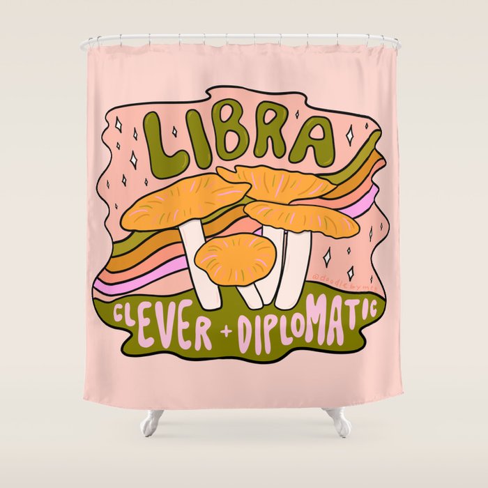 Libra Mushroom Shower Curtain Gallery Image 1