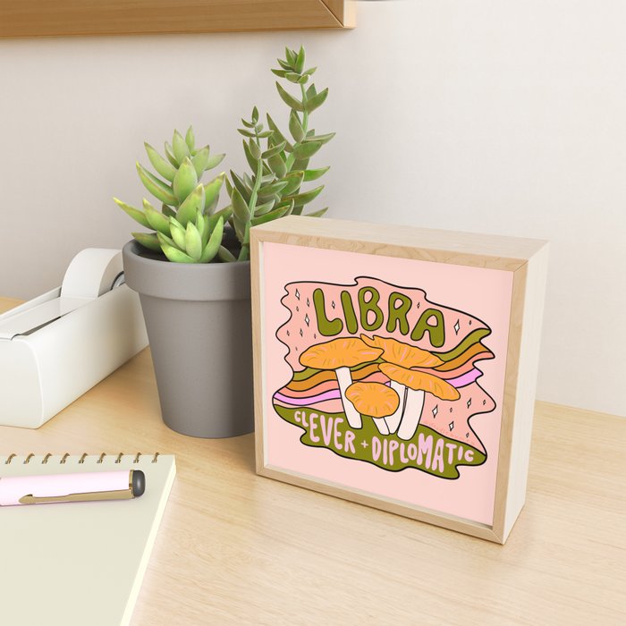 Libra Mushroom Mini Art Print Gallery Image 2