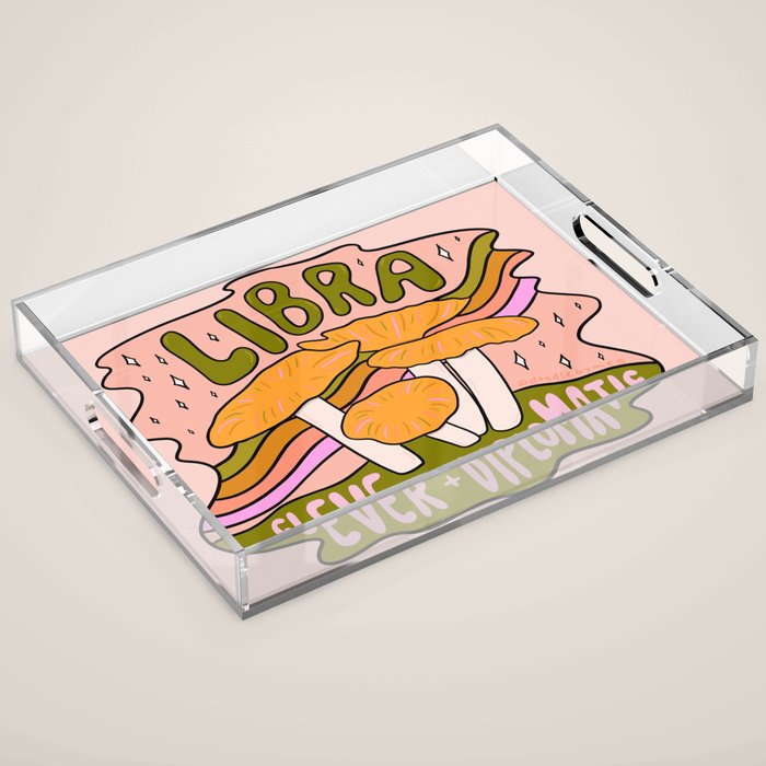 Libra Mushroom Acrylic Tray Gallery Image 1