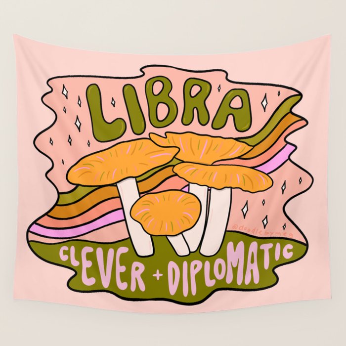 Libra Mushroom Wall Tapestry Gallery Image 4