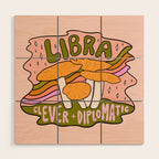 Libra Mushroom Wood Wall Art Gallery Image 1