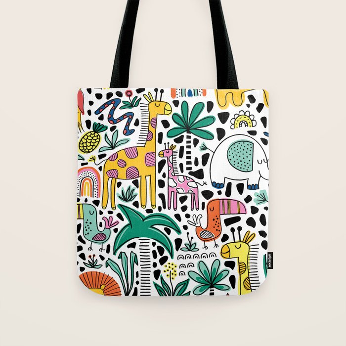 Safari Animals Tote Bag Gallery Image 1