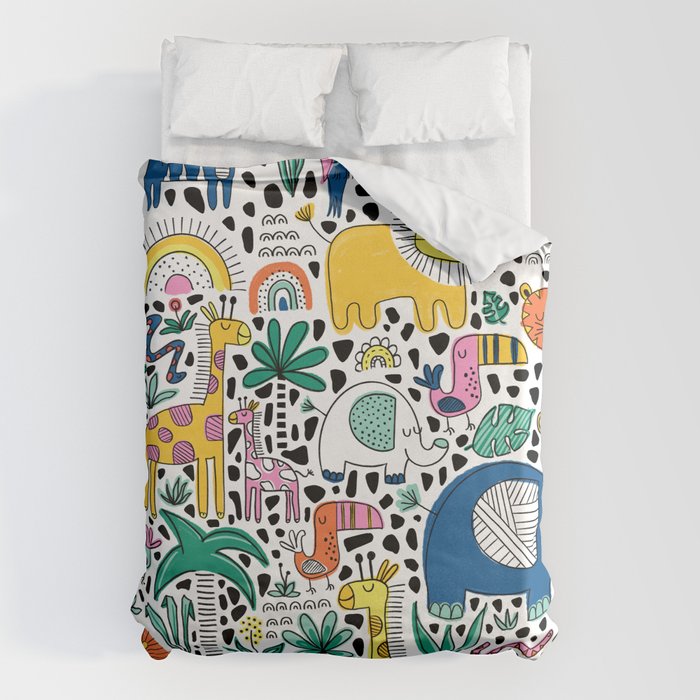 Safari Animals Duvet Cover