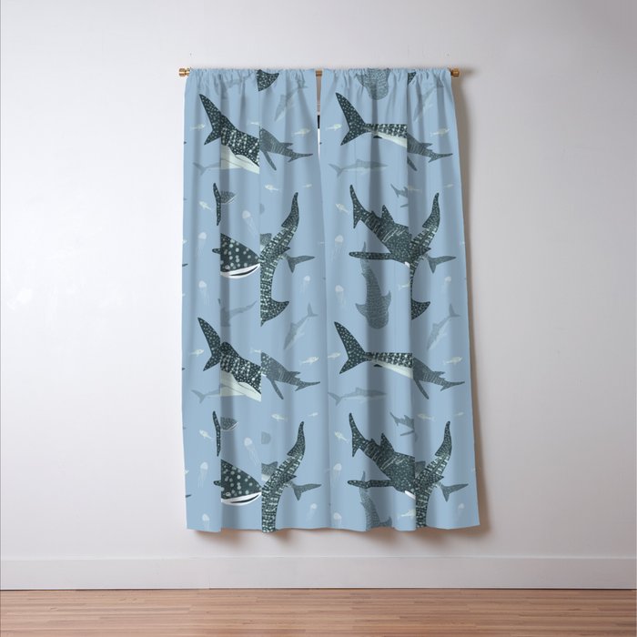 Whale Sharks Window Curtain Gallery Image 3