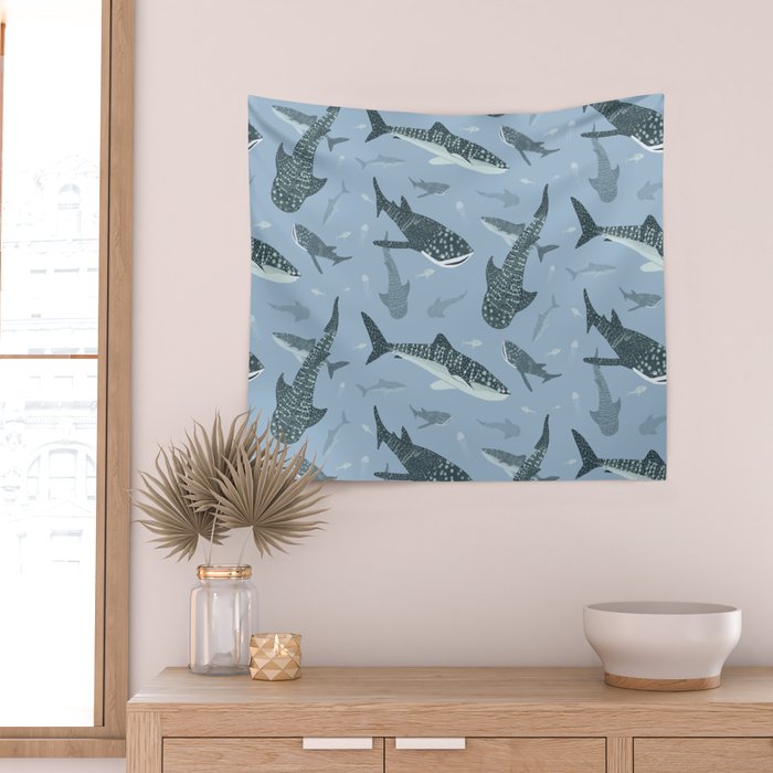 Whale Sharks Wall Tapestry Gallery Image 2