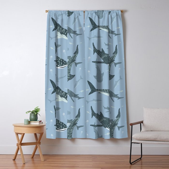 Whale Sharks Window Curtain Gallery Image 1