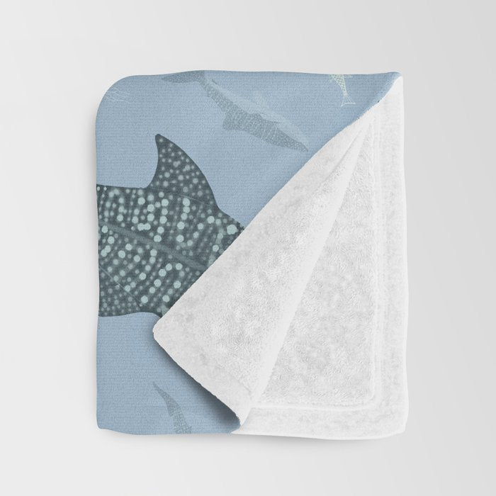 Whale Sharks Throw Blanket Gallery Image 3