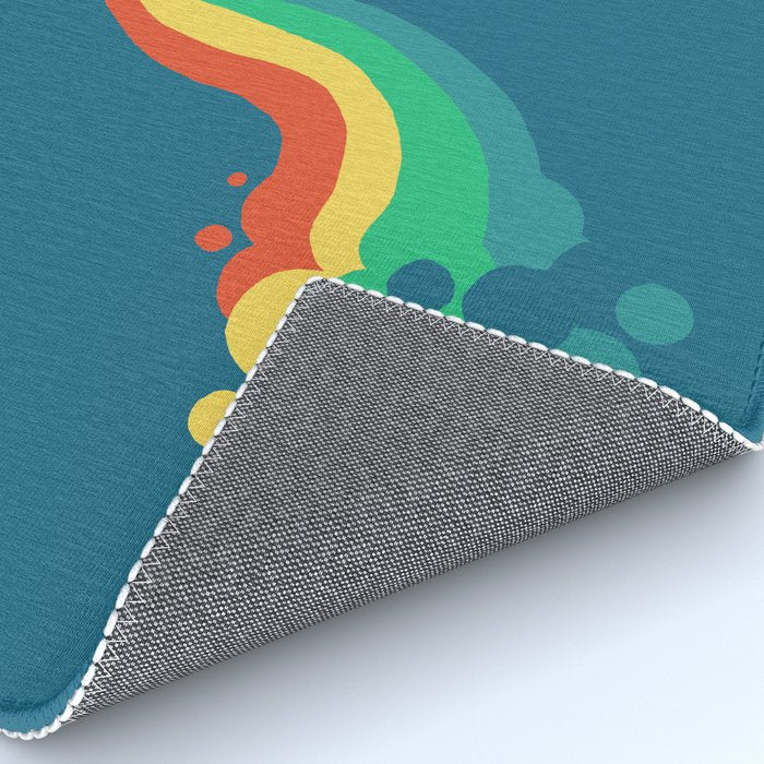 Fat Unicorn on Rainbow Jetpack Rug Gallery Image 4