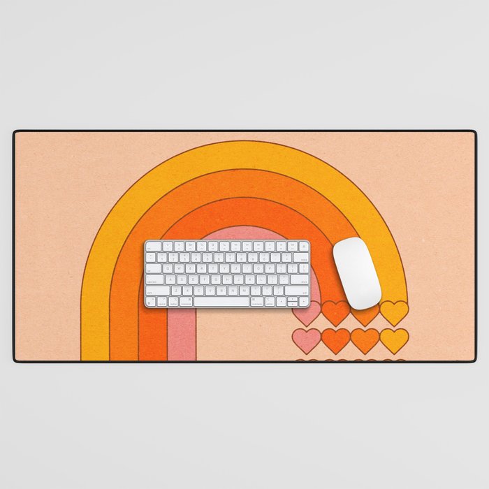 Sweetheart Rainbow Desk Mat Gallery Image 1