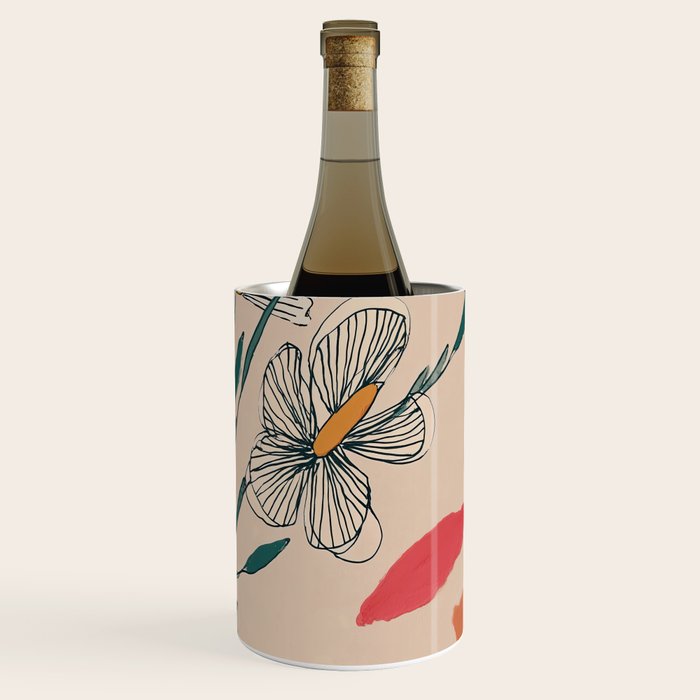 Petals in the Afternoon Sky Wine Chiller Gallery Image 3