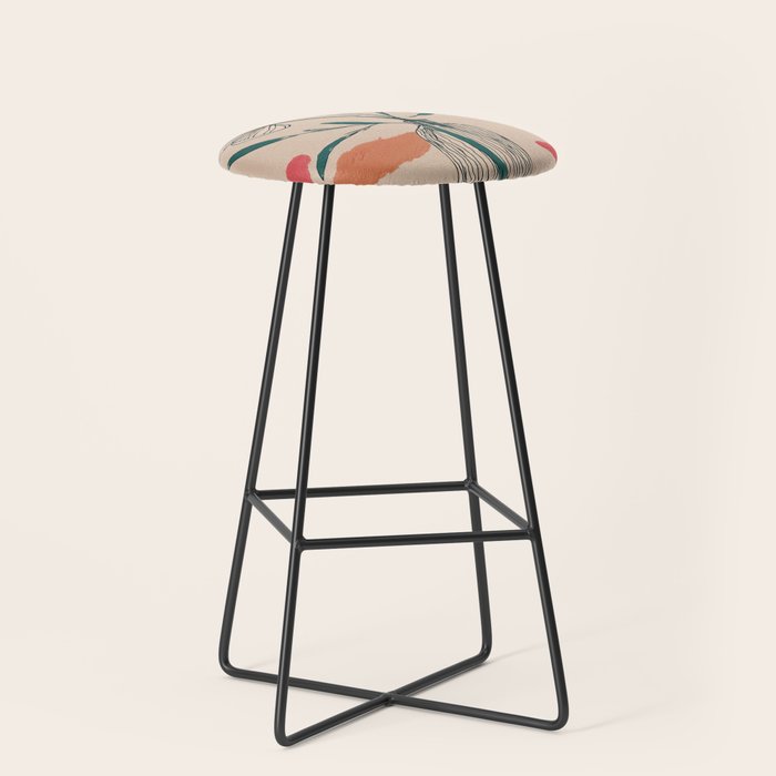 Petals in the Afternoon Sky Stool Gallery Image 1