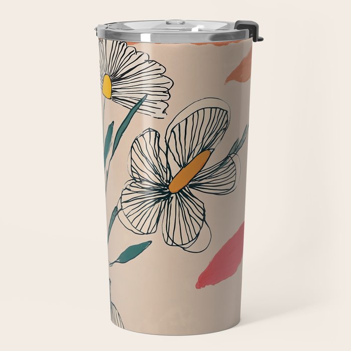 Petals in the Afternoon Sky Travel Mug Gallery Image 2