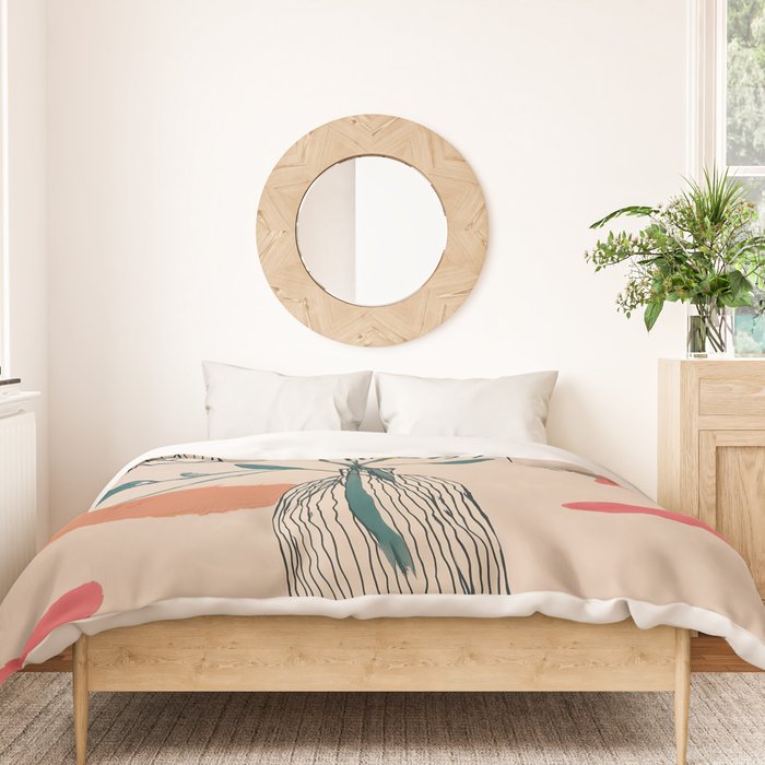 Petals in the Afternoon Sky Duvet Cover Gallery Image 3