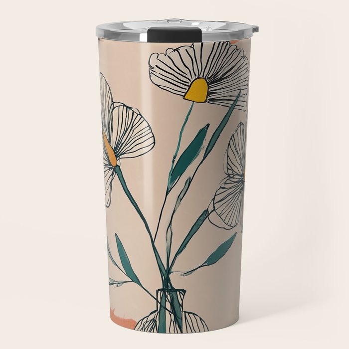 Petals in the Afternoon Sky Travel Mug Gallery Image 1