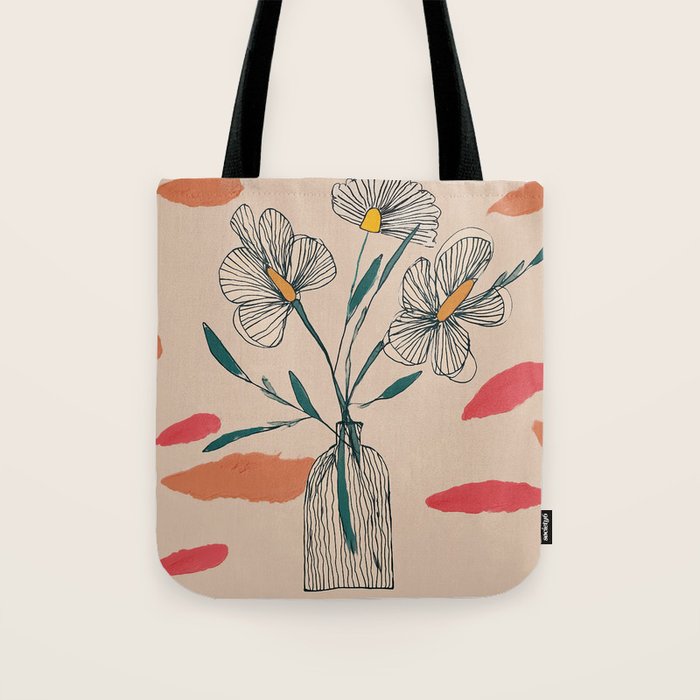 Petals in the Afternoon Sky Tote Bag Gallery Image 1