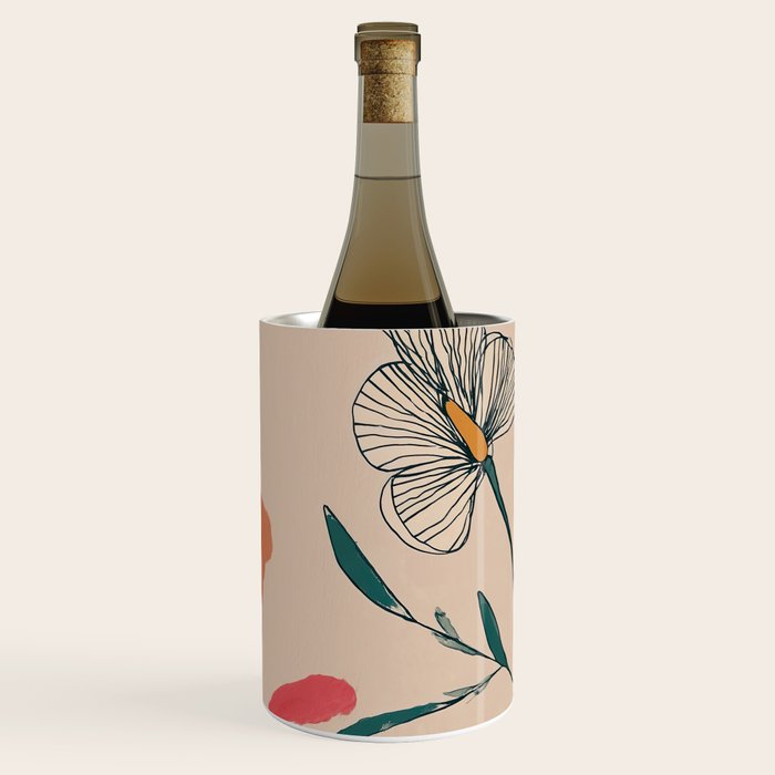 Petals in the Afternoon Sky Wine Chiller Gallery Image 2