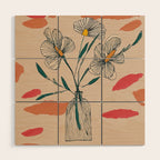 Petals in the Afternoon Sky Wood Wall Art Gallery Image 1