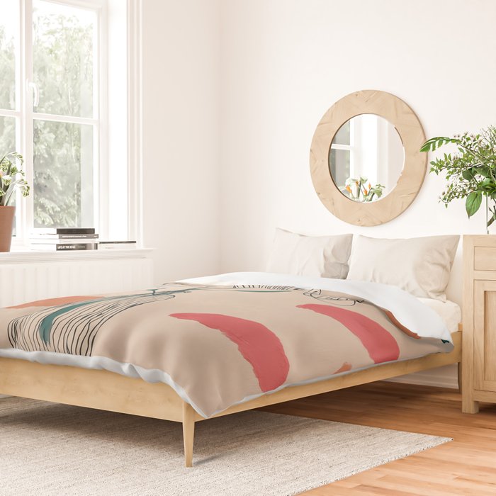 Petals in the Afternoon Sky Duvet Cover Gallery Image 2