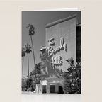 Beverly Hills Hotel, California black and white photograph / black and white photography Stationery Card Gallery Image 2