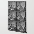 Beverly Hills Hotel, California black and white photograph / black and white photography Wallpaper Gallery Image 2
