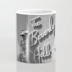 Beverly Hills Hotel, California black and white photograph / black and white photography Coffee Mug Gallery Image 4