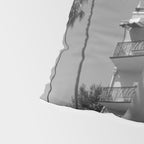 Beverly Hills Hotel, California black and white photograph / black and white photography Pillow Sham Gallery Image 4