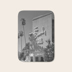 Beverly Hills Hotel, California black and white photograph / black and white photography Bath Mat Gallery Image 1