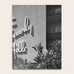 Beverly Hills Hotel, California black and white photograph / black and white photography Notebook Gallery Image 4