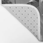 Beverly Hills Hotel, California black and white photograph / black and white photography Bath Mat Gallery Image 2