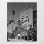 Beverly Hills Hotel, California black and white photograph / black and white photography Poster Gallery Image 4