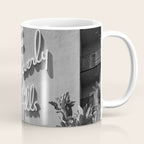 Beverly Hills Hotel, California black and white photograph / black and white photography Coffee Mug Gallery Image 1