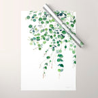 Eucalyptus Watercolor Wrapping Paper Gallery Image 1