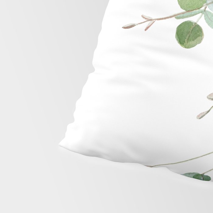 Eucalyptus Watercolor Pillow Sham Gallery Image 4