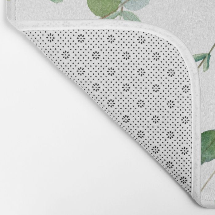 Eucalyptus Watercolor Bath Mat Gallery Image 2