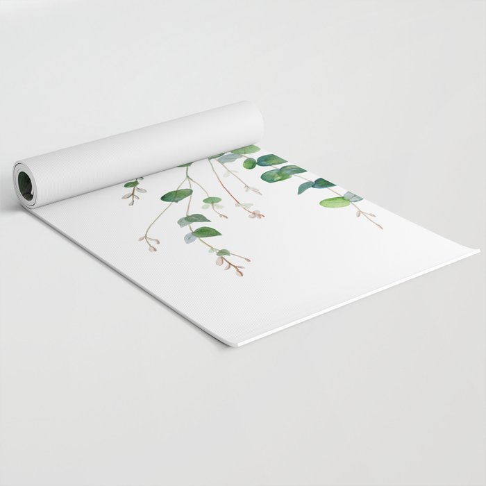 Eucalyptus Watercolor Yoga Mat Gallery Image 2