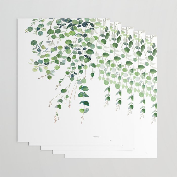 Eucalyptus Watercolor Wrapping Paper Gallery Image 3