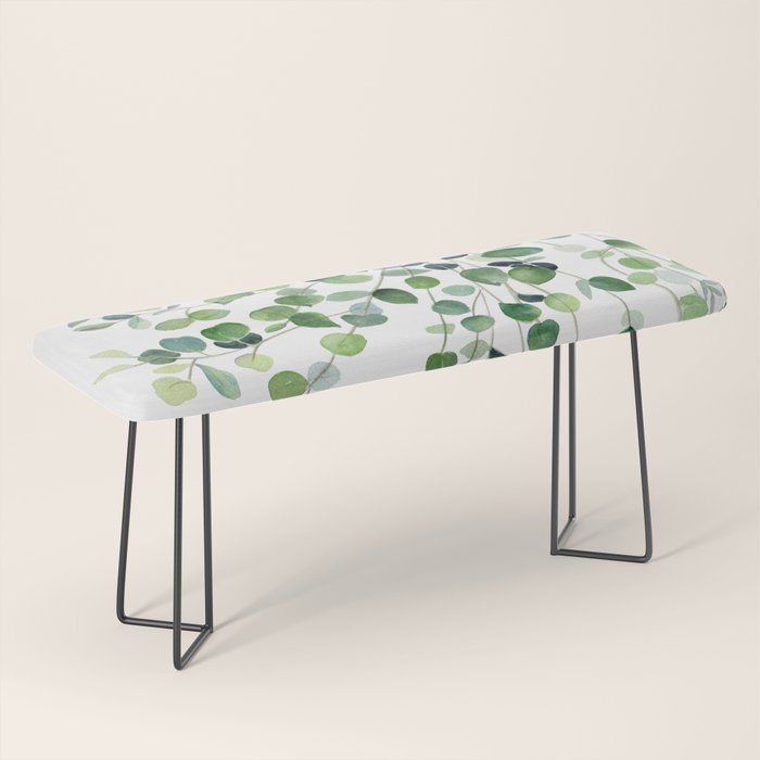 Eucalyptus Watercolor Bench Gallery Image 1