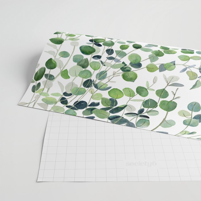 Eucalyptus Watercolor Wrapping Paper Gallery Image 2