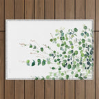 Eucalyptus Watercolor Outdoor Rug Gallery Image 1