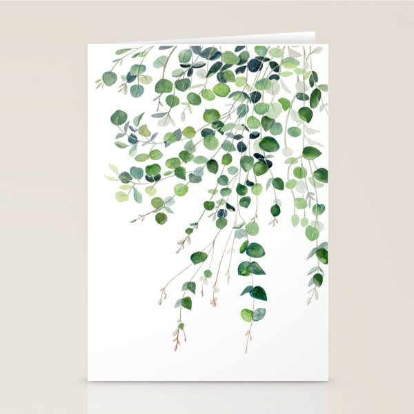 Eucalyptus Watercolor Stationery Card Gallery Image 2