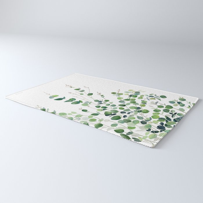 Eucalyptus Watercolor Rug Gallery Image 3