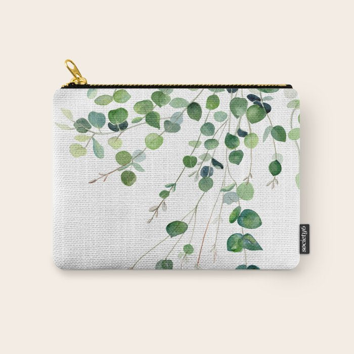 Eucalyptus Watercolor Carry All Pouch Gallery Image 1