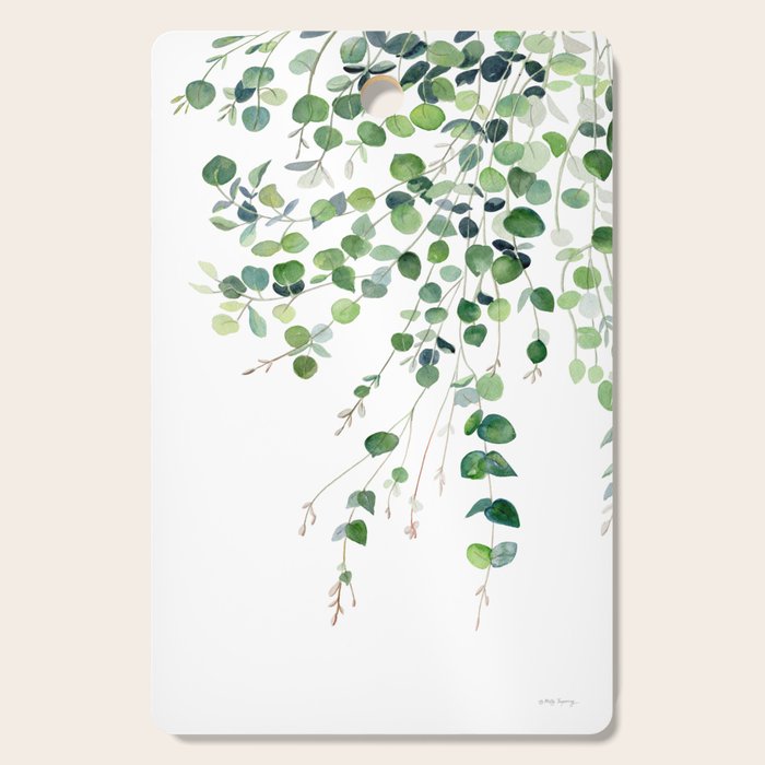 Eucalyptus Watercolor Cutting Board Gallery Image 1