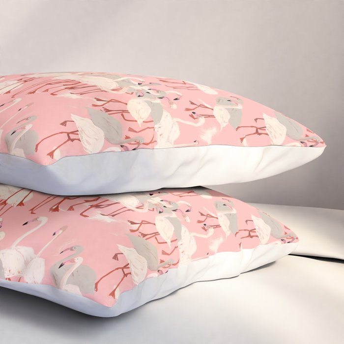 flamingo party Pillow Sham Gallery Image 3
