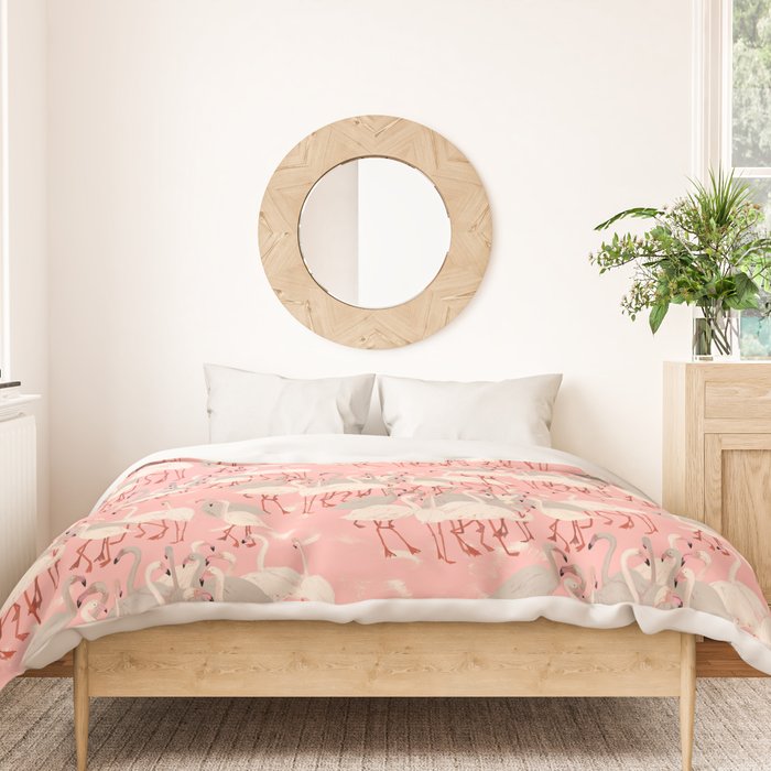 flamingo party Duvet Cover Gallery Image 3
