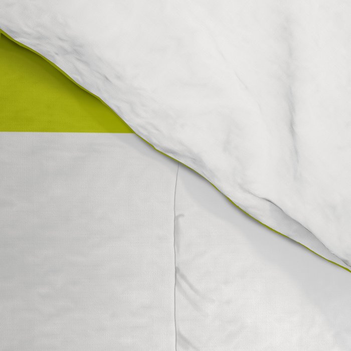 Modern Classy Navy Blue Lime Green STRIPES Comforter Gallery Image 4