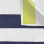 Modern Classy Navy Blue Lime Green STRIPES Wall Tapestry Gallery Image 3