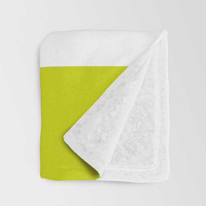 Modern Classy Navy Blue Lime Green STRIPES Throw Blanket Gallery Image 3